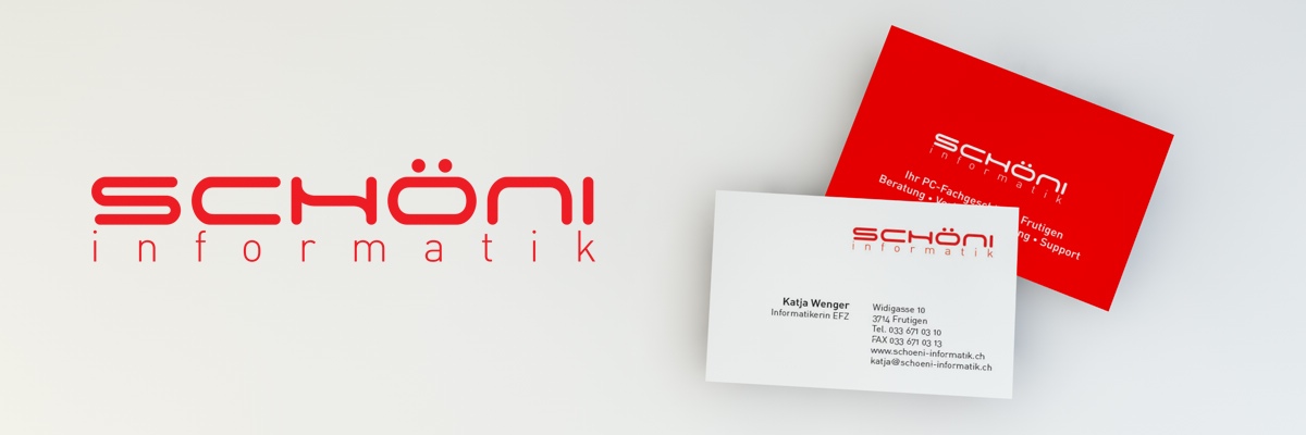 Schöni Informatik - logo, névjegykártya, webdesign